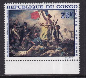 Congo, People`s Republic   #C62  MNH  1968  paintings 25fr