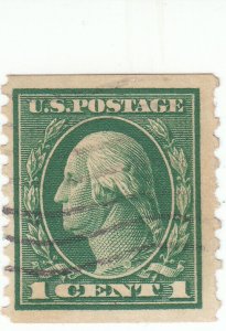 Scott #443 - 1c Green - Used- SCV $45.00