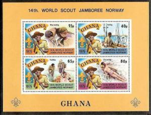 GHANA 1975 WORLD  SCOUTS JAMBOREE, NORWAY, MAP READING, SAILING, HIKING, LIFE...