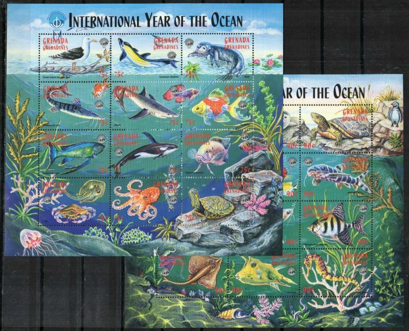 Grenada Grenadines Stamp 2042-2043 - International Year of the Ocean