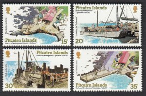 PITCAIRN ISLANDS SG#190-193 HARBOUR DEVELOPMENT (1978) MNH