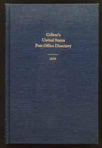 Colton's United States Post Office Directory 1856