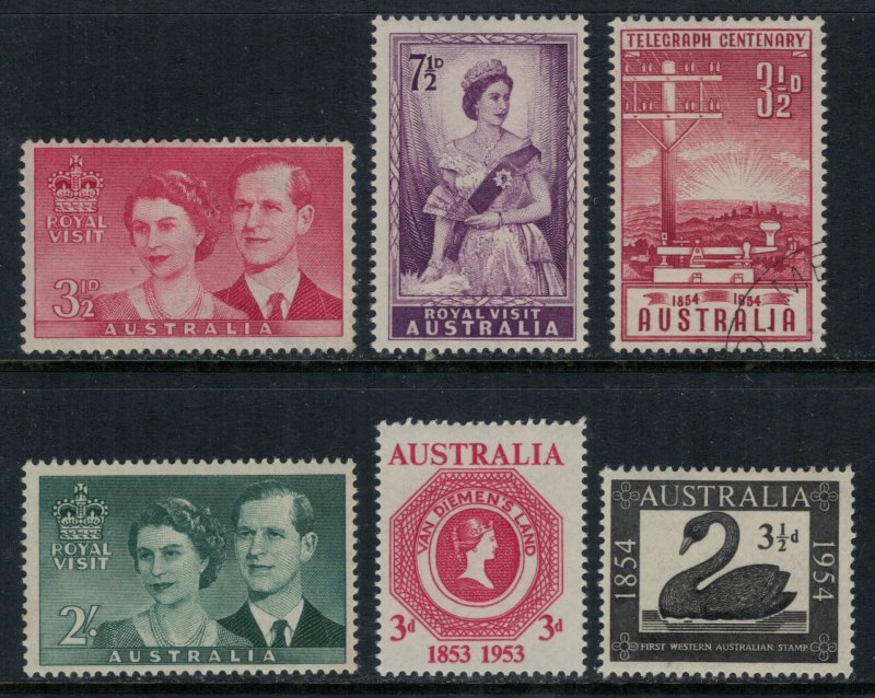 Australia #266-70,4*/u  CV $3.35