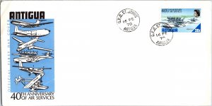 Antigua, Worldwide First Day Cover, Aviation