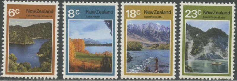 NEW ZEALAND Sc#507-510 1972 Lakes Complete Set OG Mint NH (b)