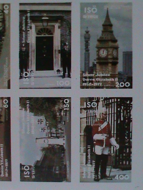 ​OMAN- SILVER JUBILEE-QUEEN ELIZABETH II MNH-IMPERF-SHEET VF-EST.VALUE $14