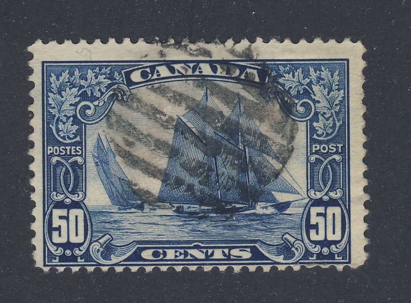 Canada Bluenose Stamp; #158-50c Used Fine Guide Value = $50.00