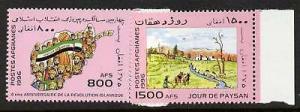 Afghanistan MI 1708-9 MNH Map, Flag, Art