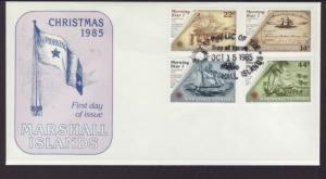 Marshall Islands 82-85 Christmas U/A FDC