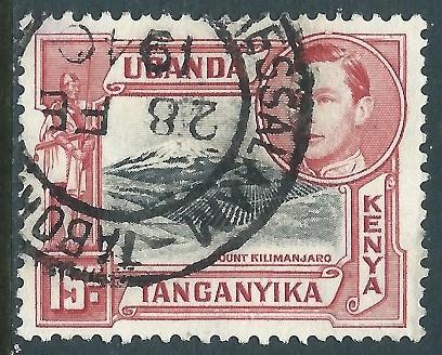 Kenya, Uganda & Tanganyika, Sc #72 15c Used