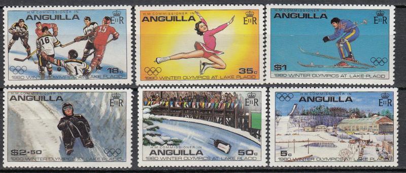 Anguilla -1980 Winter Olympic Sc# 375/380 - MNH (905)