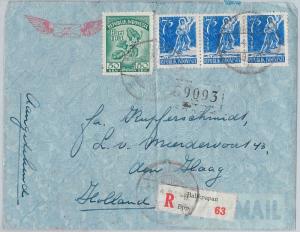 62359 -  INDONESIA - POSTAL HISTORY -  REGISTERED COVER to HOLLAND 1956