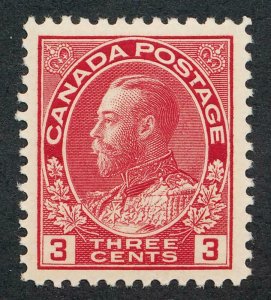 CANADA 109 MINT VF LH 3c ADMIRAL, CARMINE