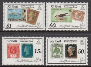 Kiribati 536-539 Stamp on Stamp MNH VF