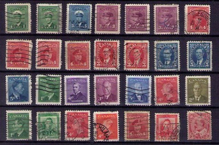 Lot 28 EA Sc 231-235 Canada Early 1937-1943 KGVi with others F-VF