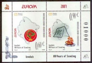 Montenegro 2007 MNH Stamps Souvenir Sheet Scott 158a Europa CEPT Scouting