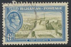 Bahamas SG 159 Sc# 107 Used  Fort Charlotte