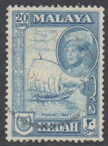 Malaya Kedah Scott 101 - SG110, 1959 Sultan 20c used