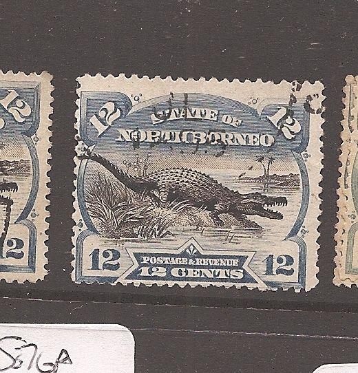 North Borneo 12c Crocodile SG 75 VFU (6avr)