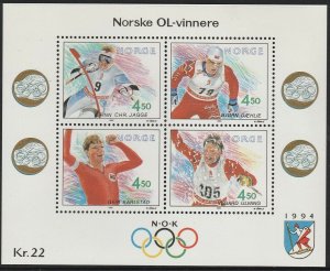 1993 Norway 1119-1122/B19 1994 Olympic Games in Lillehammer 7,00 €