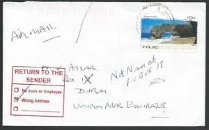 NIUE TO DUBAI 2003 cover Returned to Sender marking........................12646