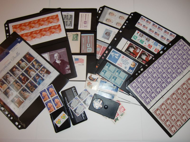 50 ANCHOR Stock Pages/ Sheets 7S (7-Rows) Sheets- (Black sheets)-Double sided !