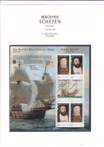 SA03 Grenada 2011 Worlds Famous Ships Mary Rose souvenir sheet