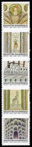 PCBstamps  US #4968/4972a Strip $2.45(5x{49c}Martin Ramirez, MNH, (9)