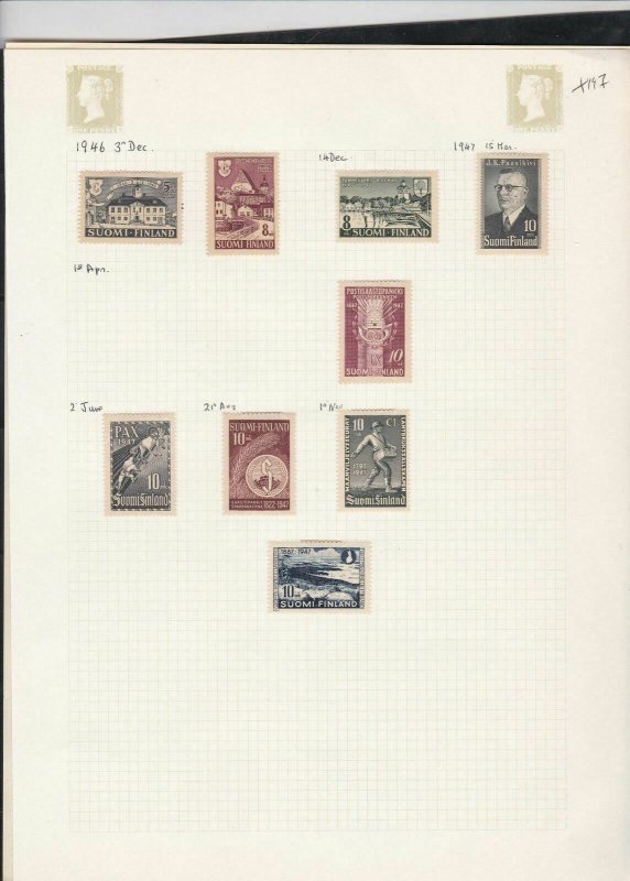 finland 1930-47  stamps page ref 18042