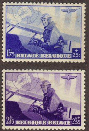 Belgium #B212-13 MH pilot & plane