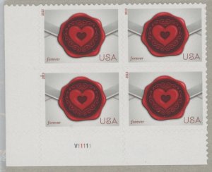 United States #4741 Mint (NH) Plate Block (Love)