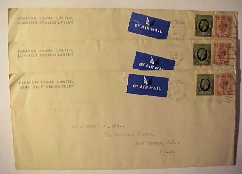 GREAT BRITAIN CHINA PARAGON LTD 1939 X 3 TO US
