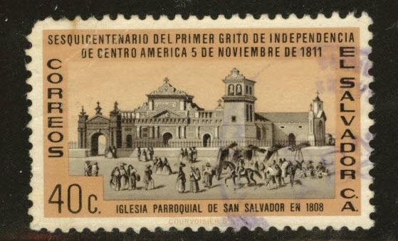 El Salvador Scott 726 Used 1961 stamp