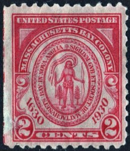 SC#682 2¢ Massachusetts Bay Colony (1930) Used