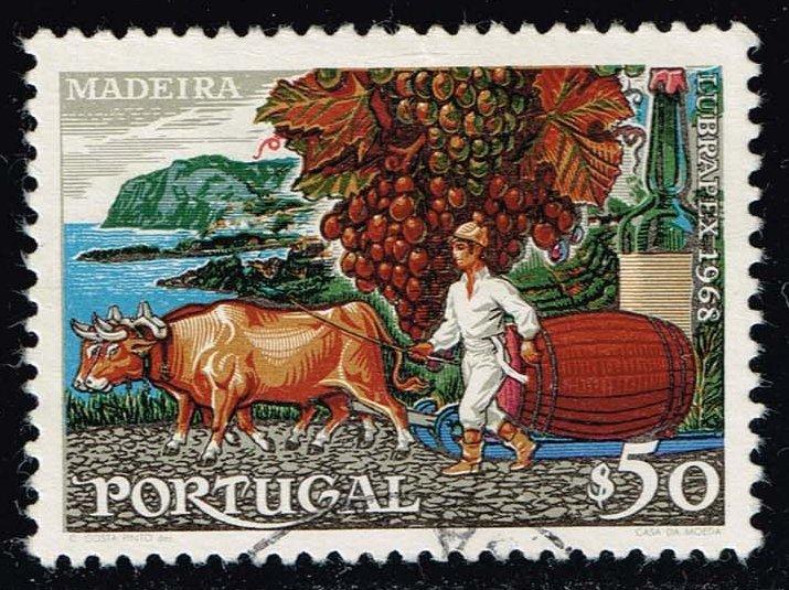 Portugal #1028 Grapes and Wine; Used (0.25)