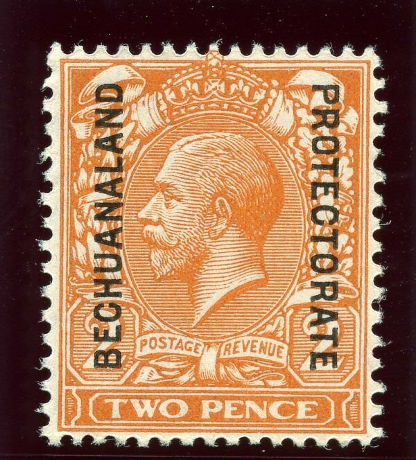 Bechuanaland 1921 KGV 2d orange (Die I) superb MNH. SG 76a.