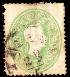 Austria Scott 13 Used with thin and with pulled perforation.