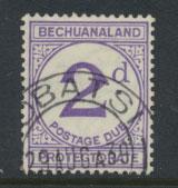 Bechuanaland Postage Due SG D6 thicker d  Used PO Cancel 