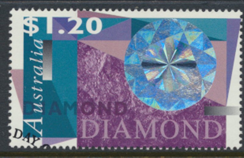 Australia SG 1642 Used Pearls Diamonds SC# 1430 w/ first day issue cancel see...