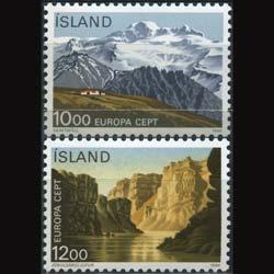 ICELAND 1986 - Scott# 622-3 Europa-Natl.Parks Set of 2 NH