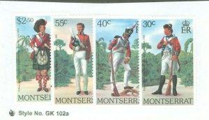 Montserrat #401-4  Single (Complete Set)