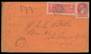 #37, #F1 from Kincardine to St. George, Ont, RG-13 REGISTERED / G.W.R. EEXPS...