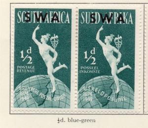 South West Africa 1949 Early Issue Fine Mint Hinged 1/2d. Optd 216699