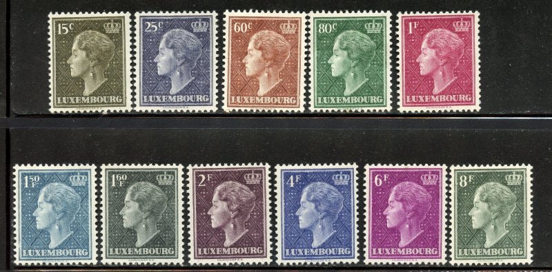 Luxembourg #250-60, Mint Hinge Remain