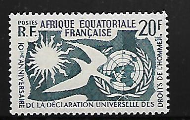 AFR. EQUATORIAL AFRICA 202 MNH HUMAN RIGHTS