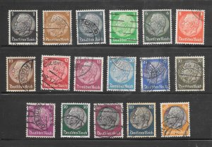 Germany #415-31 Used Set of 17 Singles (my2) Collection / Lot