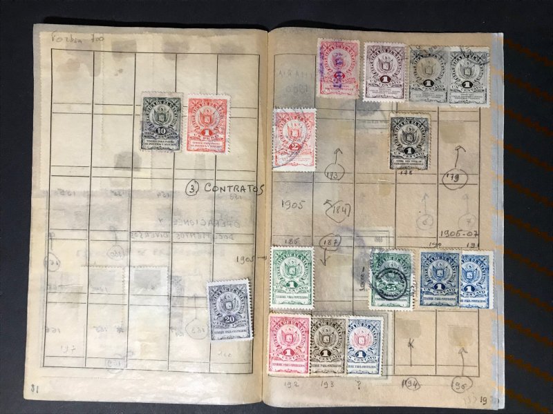 Central and South America Revenue Stamps Mint/Used 1891-1906 (242 Stamps)