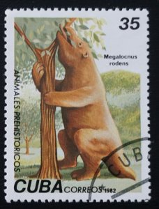 CUBA Sc# 2546 PREHISTORIC ANIMALS dinosaurs 35c  1982  used cto