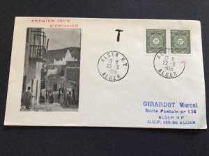Algeria 1955 first day issue  postal cover 63067 