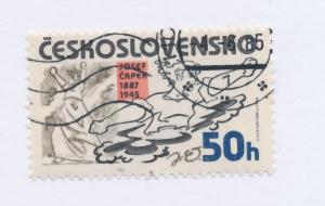 Czechoslovakia 1985 Scott 2564 CTO- 50h, Anti-facist drawing